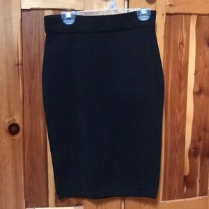 Say What? Black Stretchy Pencil Skirt